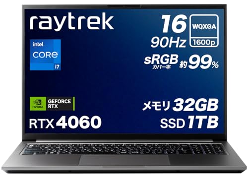 Windowsノート本体 raytrek R5-RL6/i7-13700HX/RTX4060/32GB raytrek R5-TA6 Core i7 11800H/RTX 3060/15.6インチ フルHD